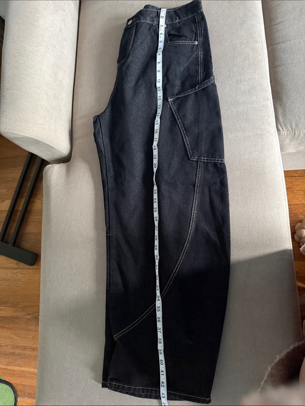 Amazon Black High-Rise Wide Leg Jeans - Picture 8 of 8